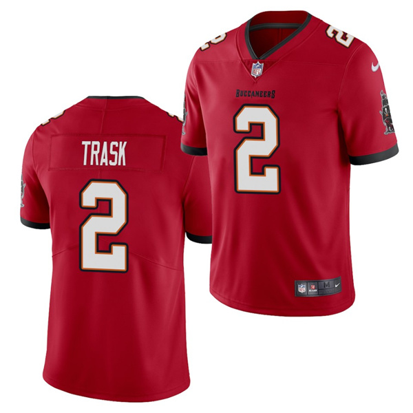 Men's Tampa Bay Buccaneers #2 Kyle Trask 2021 Draft Red NFL Vapor Untouchable Limited Stitched Jersey